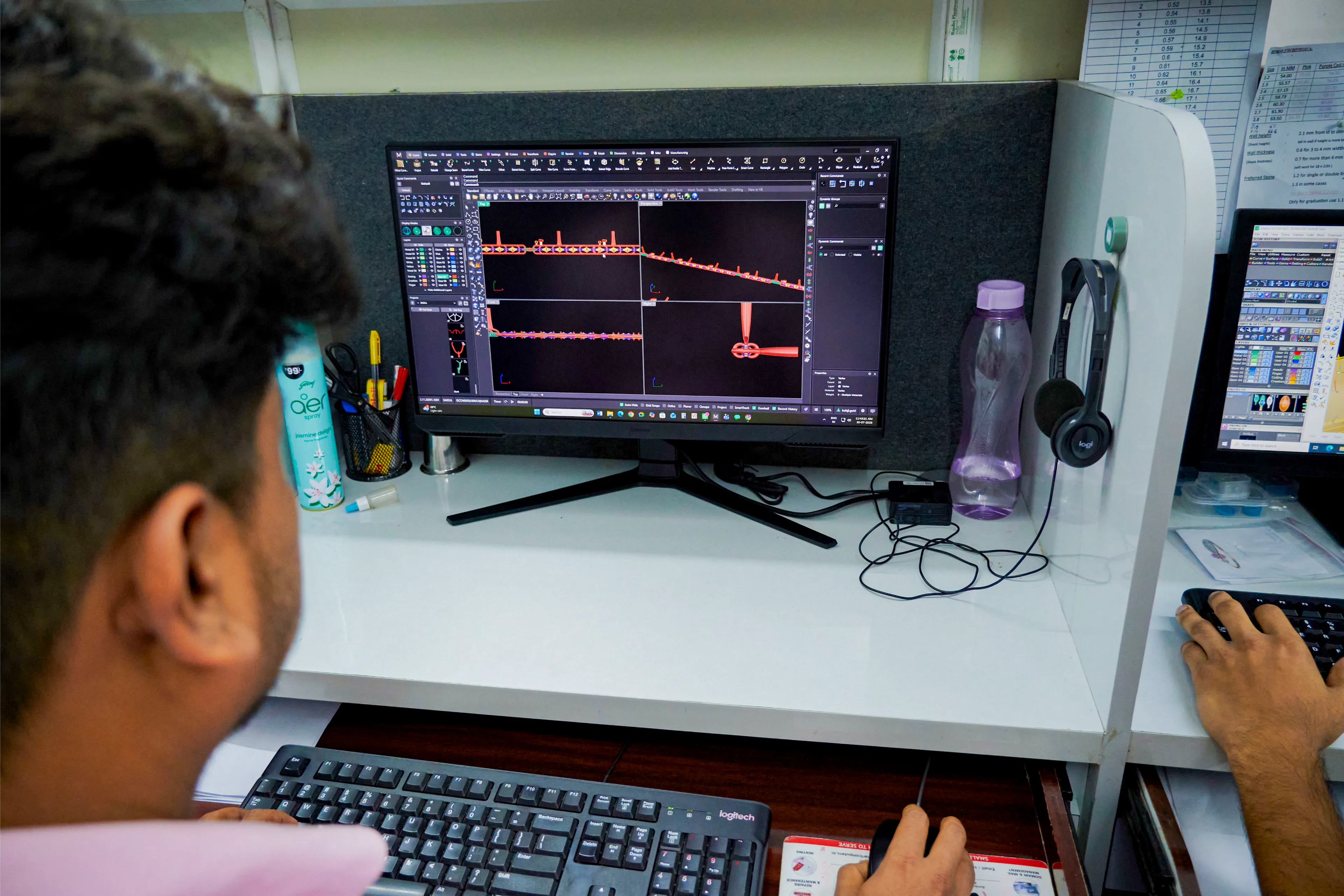 CAD and design team at work