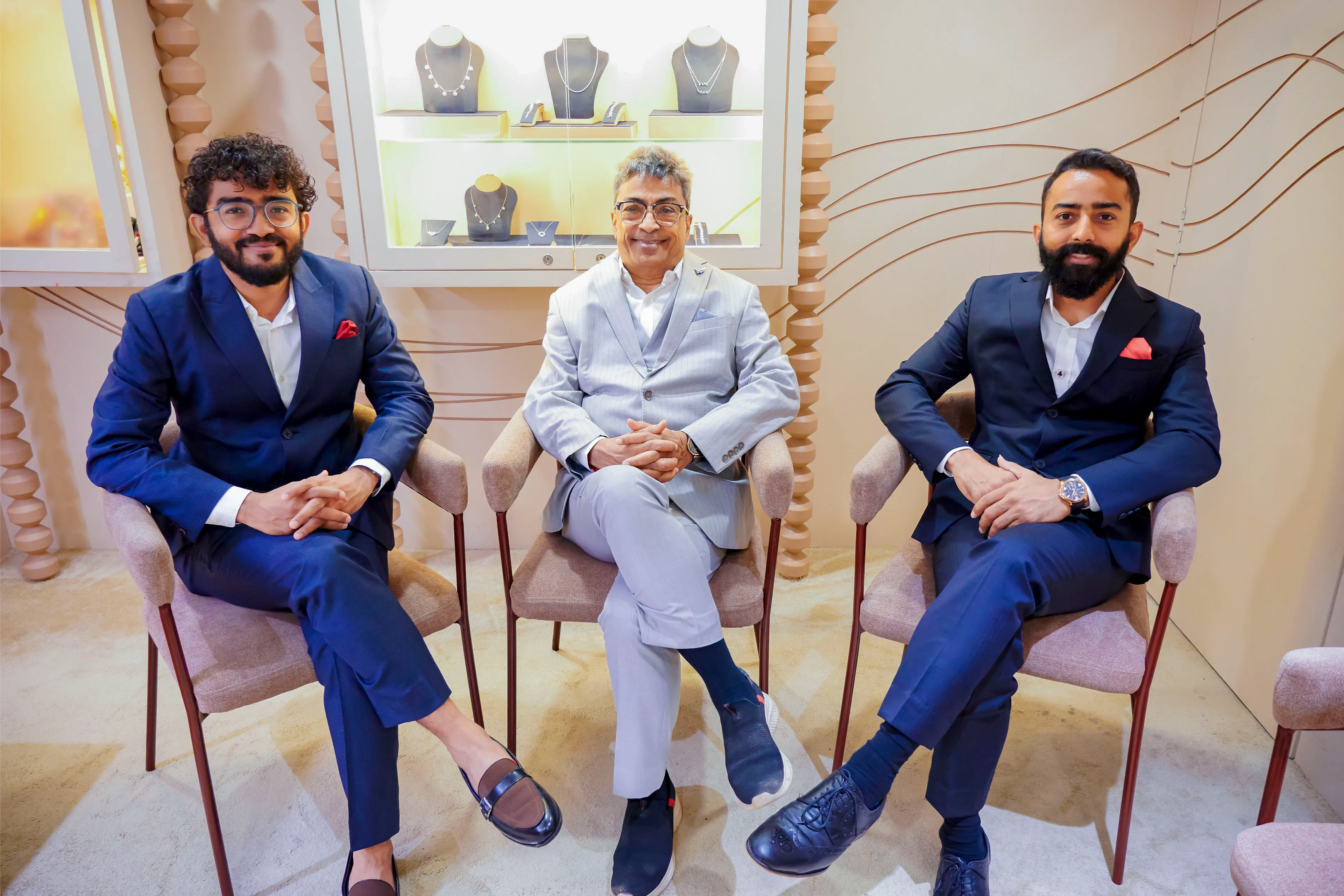The Shripati Gold leadership team at the showroom