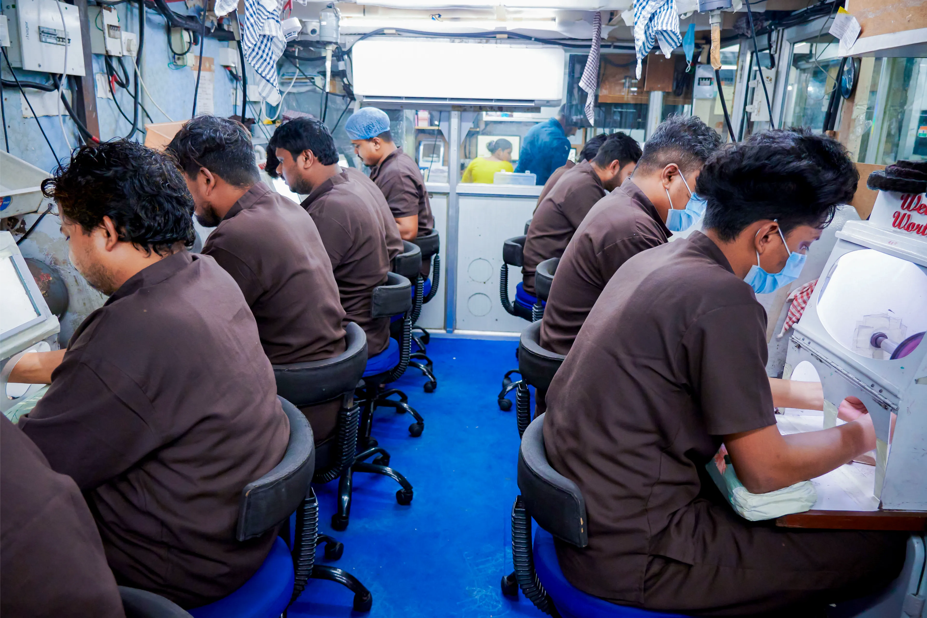 Production facility floor in Mumbai