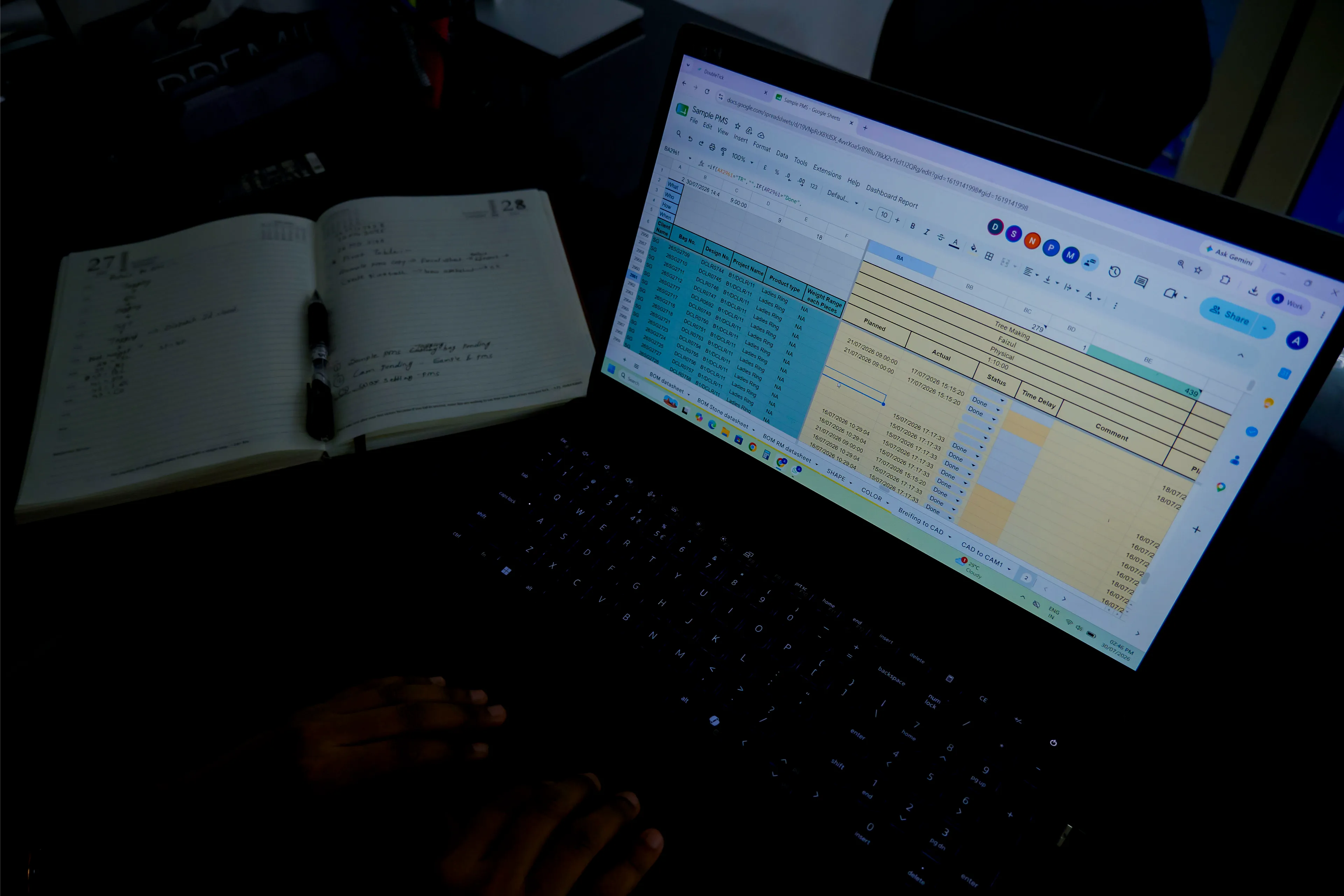 Regular order updates with clear timelines
