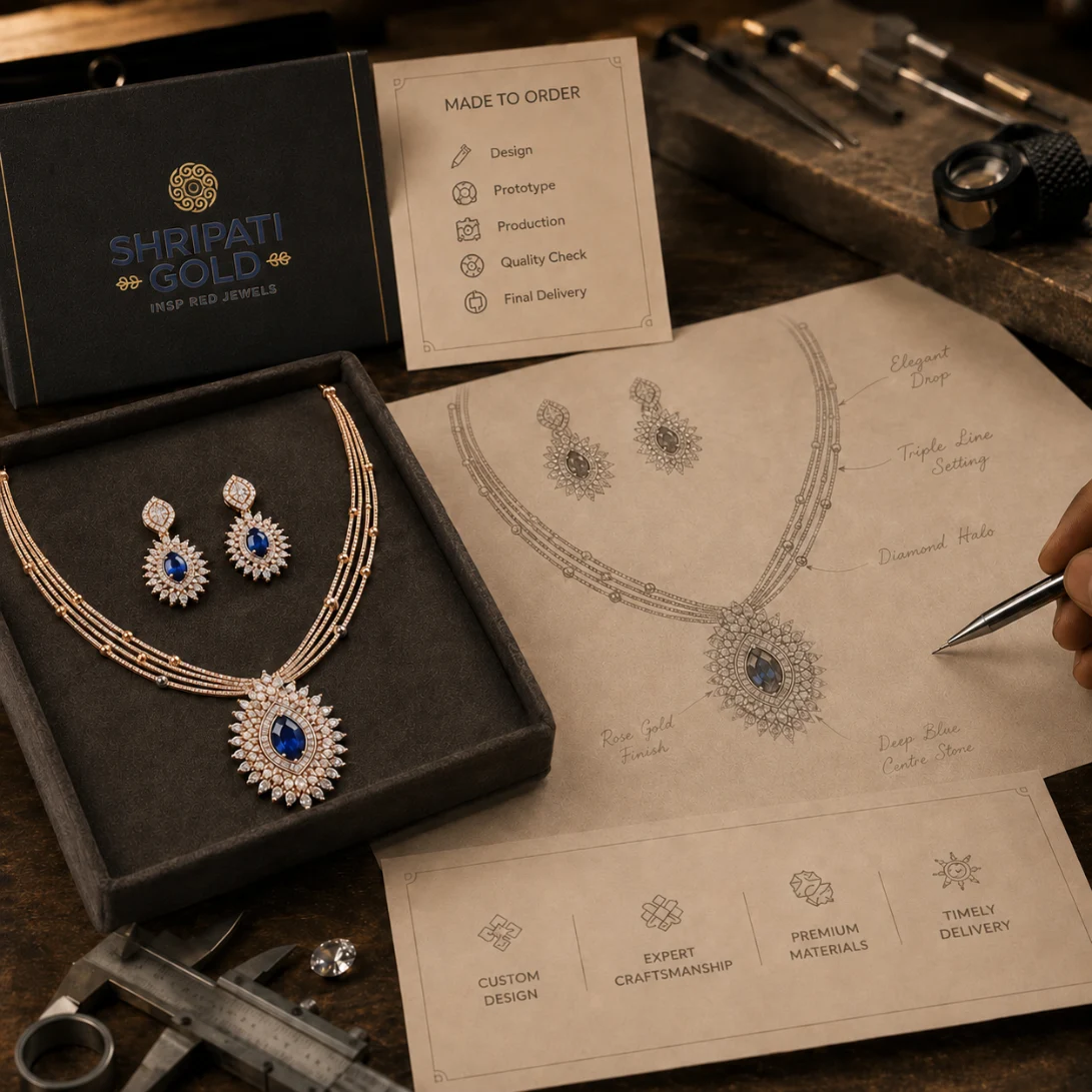 Custom made-to-order jewellery production