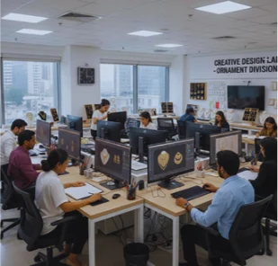 CAD and design team at work